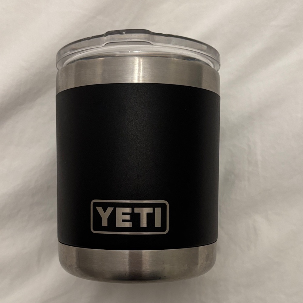 YETI Black and Silver Insulated Mug